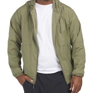New Balance Mens Medium Full Zip Fleece Lined Sports Training Jacket Olive Green